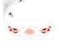 Mascarada - Pegatinas para los ojos - Distorsión facial gótica, fiesta terrible - | Maquillaje nocturno arrugado, calabaza adhesiva, patrón de araña, decoración creativa de la piel espeluznante para