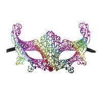 Mascaras Carnaval Veneciano,Mardi Bulk Carnival Masquerade Costume Party Suppliesdecoraciones para Mujeres Y Hombres (Blue, One Size)