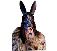 Máscaras de Cuero para Mujeres, máscara de Mascarada para Mujeres, Fiesta de la Mitad de la mascarilla de Animales para el Accesorio de Vestuario de Cosplay de Halloween