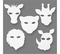 Máscaras de la jungla, A. 22,5-25 cm, A: 20,5-22,5 cm, 16ud, 230 gr