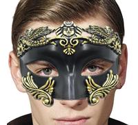 Máscaras de mascarada para hombres, máscaras de Halloween mitológicas ventianas egipcias para hombre, mitología griega romana, adecuada para Halloween, juego de rol, carnaval