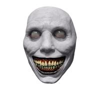 Máscaras de miedo Sonriente espeluznante realista traje de terror cosplay | Máscara espeluznante de Halloween adecuada para fiesta de cumpleaños Carnaval disfraz de fiesta de disfraces Cosplay para