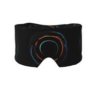 Máscaras de ojos y oídos con agujeros negros cósmicos misteriosos impresos (26.8 x 4.3 pulgadas), adecuadas para viajes, yoga, descanso profundo en interiores y exteriores