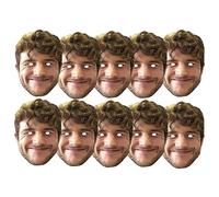 Máscaras de rostro personalizadas con foto - Listas para usar o hazlo tú mismo - Kits personalizados para despedida de soltera, despedida de soltero, fiesta de cumpleaños (hazlo tú mismo, 10)