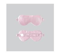 Máscaras de sueño, Cero presiones oculares, Máscara de Seda for Dormir con protección Solar y Transpirable for los Ojos, Seda Morera(Roze)
