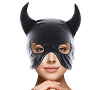 Máscaras Faciales Divertida Cubierta De Cabeza De Cuero PU Ajustable Y