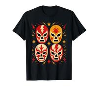 Máscaras Lucha Libre Lucha Libre Divertido Luchador Mexicano Fan Camiseta