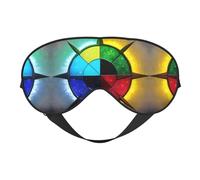 Máscaras para dormir con brillo sedoso en todas las direcciones, cubierta de ojos de satén suave y elástico para mujeres y hombres, siesta de viaje, estrellas nocturnas silenciosas