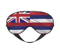 Máscaras para dormir con diseño de bandera de Hawái americano, cubierta de ojos de satén suave y elástico para mujeres y hombres, siesta de viaje, estrellas nocturnas silenciosas