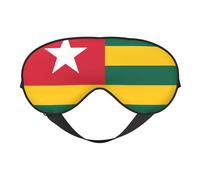 Máscaras para dormir con estampado de bandera de Togo, cubierta de ojos de satén suave, elástica, para mujeres y hombres, para viaje, siesta, noche silenciosa