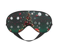Máscaras para dormir con forma de bola redonda y sedosa, cubierta de ojos para árbol de Navidad, satén suave, elástica, para mujeres y hombres, para viajes y siesta, estrellas nocturnas silenciosas