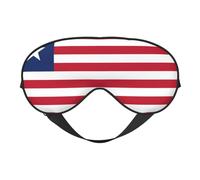 Máscaras para dormir sedosas con estampado de bandera de Liberia, cubierta de ojos de satén suave y elástico para mujeres y hombres, siesta de viaje, estrellas nocturnas silenciosas