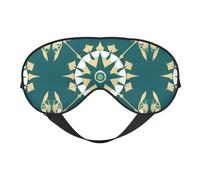 Máscaras para dormir sedosas de estilo exótico floral, cubierta de ojos de satén suave y elástico para mujeres y hombres, siesta de viaje, estrellas nocturnas silenciosas