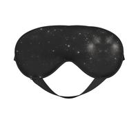 Máscaras para dormir sedosas en blanco y negro, cubierta de ojos de galaxia suave de satén elástico para mujeres y hombres, siesta de viaje, estrellas nocturnas silenciosas
