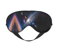 Máscaras para dormir sedosas Un fascinante universo cubierta de ojos de satén suave elástico para mujeres y hombres viajes siesta - Estrellas nocturnas silenciosas