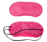 Máscaras para dormir, tapones para los oídos de seda suave acolchados opacos, emoji (rosa)