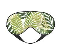 Máscaras para los ojos, máscara para dormir ajustable, cubierta para los ojos, cubierta para sombra para dormir, trabajo por turnos,Hojas de palmeras tropicales exóticas