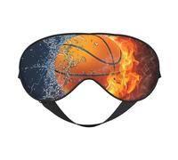 Máscaras para los ojos, máscara para dormir ajustable, cubierta para los ojos, cubierta para sombra para dormir, trabajo por turnos,Baloncesto En Agua Y Fuego