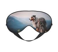 Máscaras para los ojos, máscara para dormir ajustable, cubierta para los ojos, cubierta para sombra para dormir, trabajo por turnos,Pastor Australiano Montañas Aussie Pets Perros