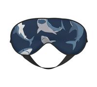 Máscaras para los ojos, máscara para dormir ajustable, cubierta para los ojos, cubierta para sombra para dormir, trabajo por turnos,tiburones