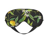 Máscaras para los ojos, máscara para dormir ajustable, cubierta para los ojos, cubierta para sombra para dormir, trabajo por turnos,Estampado De Limón Y Flores