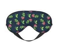 Máscaras para los ojos, máscara para dormir ajustable, cubierta para los ojos, cubierta para sombra para dormir, trabajo por turnos,Ramas Con Flores Rosas