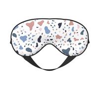 Máscaras para los ojos, máscara para dormir ajustable, cubierta para los ojos, cubierta para sombra para dormir, trabajo por turnos,Grandes puntos de colores sobre fondo blanco.