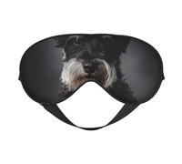 Máscaras para los ojos, máscara para dormir ajustable, cubierta para los ojos, cubierta para sombra para dormir, trabajo por turnos,Schnauzer Retrato Gris Oscuro