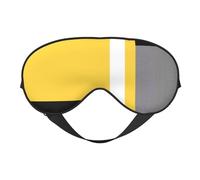 Máscaras para los ojos, máscara para dormir ajustable, cubierta para los ojos, cubierta para sombra para dormir, trabajo por turnos,Amarillo Gris Negro Blanco Bloque