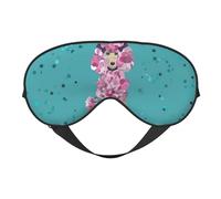 Máscaras para los ojos, máscara para dormir ajustable, cubierta para los ojos, cubierta para sombra para dormir, trabajo por turnos,Caniche divertido con salpicaduras de pintura