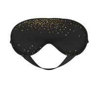 Máscaras para los ojos, máscara para dormir ajustable, cubierta para los ojos, cubierta para sombra para dormir, trabajo por turnos,Patrón de brillo dorado