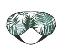 Máscaras para los ojos, máscara para dormir ajustable, cubierta para los ojos, cubierta para sombra para dormir, trabajo por turnos,Selva Tropical, Patrón Sin Costuras Con Hojas De Palma