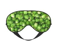 Máscaras para los ojos, máscara para dormir ajustable, cubierta para los ojos, cubierta para sombra para dormir, trabajo por turnos,Vegetales verdes
