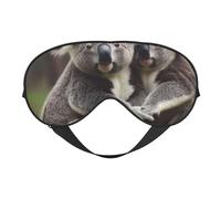 Máscaras para los ojos, máscara para dormir ajustable, cubierta para los ojos, cubierta para sombra para dormir, trabajo por turnos,Lindo estampado de oso koala