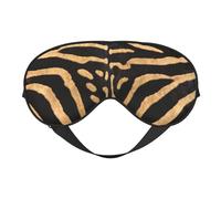 Máscaras para los ojos, máscara para dormir ajustable, cubierta para los ojos, cubierta para sombra para dormir, trabajo por turnos,Piel de cebra sintética