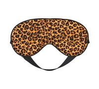 Máscaras para los ojos, máscara para dormir ajustable, cubierta para los ojos, cubierta para sombra para dormir, trabajo por turnos,Estampado de leopardo