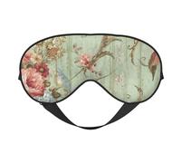 Máscaras para los ojos, máscara para dormir ajustable, cubierta para los ojos, cubierta para sombra para dormir, trabajo por turnos,Colección de dormitorios tipo cabaña francesa The Blue Bird