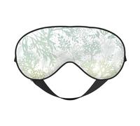 Máscaras para los ojos, máscara para dormir ajustable, cubierta para los ojos, cubierta para sombra para dormir, trabajo por turnos,Alga verde mar azul