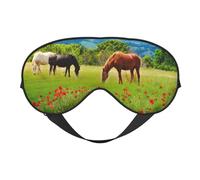 Máscaras para los ojos, máscara para dormir ajustable, cubierta para los ojos, cubierta para sombra para dormir, trabajo por turnos,Varios tipos de caballos