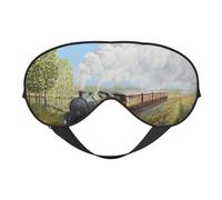 Máscaras para los ojos, máscara para dormir ajustable, cubierta para los ojos, cubierta para sombra para dormir, trabajo por turnos,Tren de vapor y ferrocarril