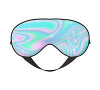 Máscaras para los ojos, máscara para dormir ajustable, cubierta para los ojos, cubierta para sombra para dormir, trabajo por turnos,Fondo Abstracto Holográfico En Neón Pastel