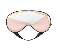 Máscaras para los ojos, máscara para dormir ajustable, cubierta para los ojos, cubierta para sombra para dormir, trabajo por turnos,Geométrico Rosa Gris