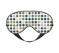 Máscaras para los ojos, máscara para dormir ajustable, cubierta para los ojos, cubierta para sombra para dormir, trabajo por turnos,Patrón de lunares retro mod