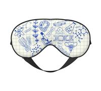 Máscaras para los ojos, máscara para dormir ajustable, cubierta para los ojos, cubierta para sombra para dormir, trabajo por turnos,Dibujos De Biología En El Corazón