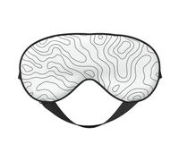 Máscaras para los ojos, máscara para dormir ajustable, cubierta para los ojos, cubierta para sombra para dormir, trabajo por turnos,Concepto De Mapa Topográfico Topo Contorno