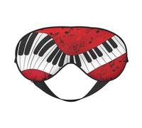 Máscaras para los ojos, máscara para dormir ajustable, cubierta para los ojos, cubierta para sombra para dormir, trabajo por turnos,Impresión de piano de notas musicales