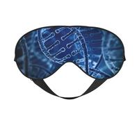 Máscaras para los ojos, máscara para dormir ajustable, cubierta para los ojos, cubierta para sombra para dormir, trabajo por turnos,Foto de cadena de ADN impresa