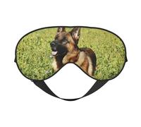 Máscaras para los ojos, máscara para dormir ajustable, cubierta para los ojos, cubierta para sombra para dormir, trabajo por turnos,Perro pastor alemán