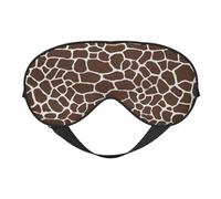 Máscaras para los ojos, máscara para dormir ajustable, cubierta para los ojos, cubierta para sombra para dormir, trabajo por turnos,Estampado animal jirafa