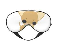 Máscaras para los ojos, máscara para dormir ajustable, cubierta para los ojos, cubierta para sombra para dormir, trabajo por turnos,lindo, perrito, perro, chihuahua, caricatura